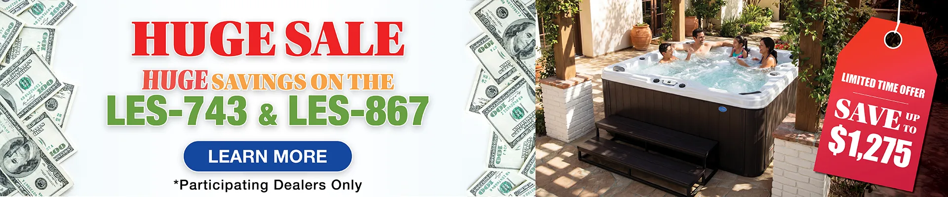 Calspas hot tub being used in a family setting - Gardendale